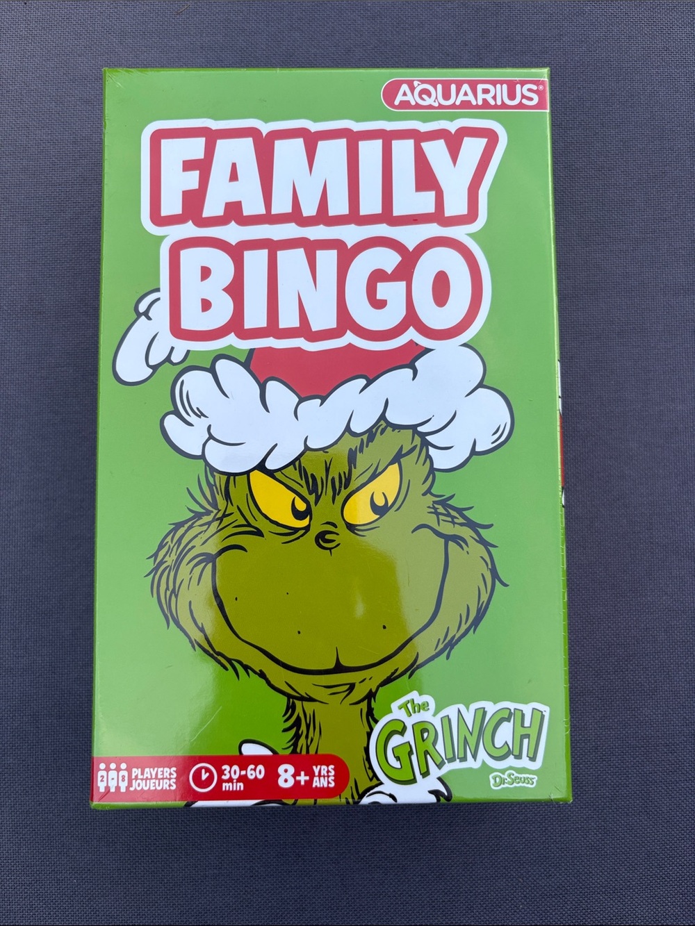 Aquarius Family Bingo - The Grinch (Green)